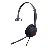 Yealink UH37 Mono Teams USB-C/A Headset, Kabelgebunden, 20 - 20000 Hz, Büro/Callcenter, 96,5 g, Kopfhörer, Schwarz