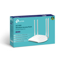 TP-LINK AC1200 WLAN Access Point, 2,4 GHz, 5 GHz, 867 Mbit/s, 64-bit WEP, 128-bit WEP, WPA, WPA-PSK, WPA2, WPA2-PSK, 10,100,1000 Mbit/s
