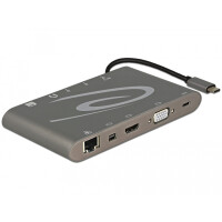 Delock 87297, USB 3.2 Gen 2 (3.1 Gen 2) Type-C, Grau,...