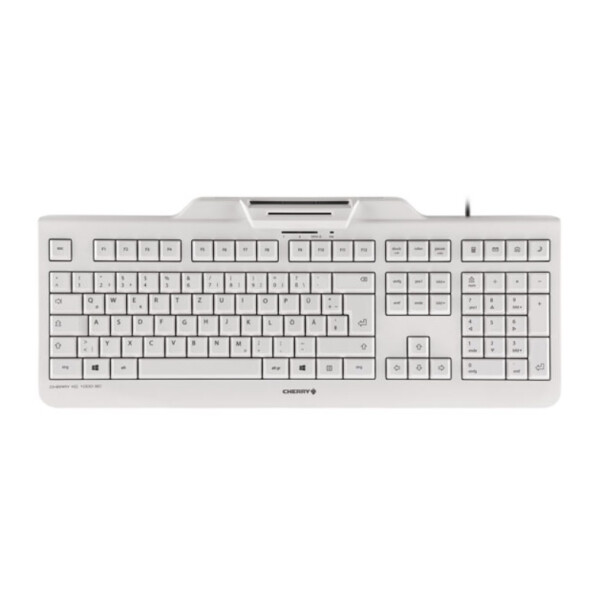 Cherry KC 1000 SC, Volle Größe (100%), Kabelgebunden, USB, Grau