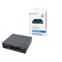 LogiLink CR0012, Schwarz, 3.5", 480 Mbit/s, USB 2.0
