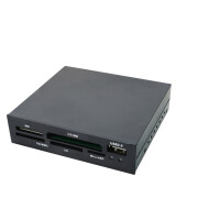 LogiLink CR0012, Schwarz, 3.5", 480 Mbit/s, USB 2.0