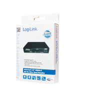 LogiLink CR0012, Schwarz, 3.5", 480 Mbit/s, USB 2.0