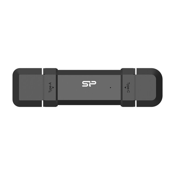 Silicon Power DS72, 250 GB, USB Type-A / USB Type-C, 3.2 Gen 2 (3.1 Gen 2), 1050 MB/s, Kappe, Schwarz