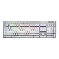 Logitech G G915 X LIGHTSPEED, Verkabelt & Kabellos, USB + RF Wireless + Bluetooth, Mechanischer Switch, QWERTY, LED, Weiß