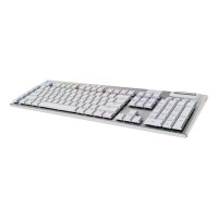 Logitech G G915 X LIGHTSPEED, Verkabelt & Kabellos, USB + RF Wireless + Bluetooth, Mechanischer Switch, QWERTY, LED, Weiß
