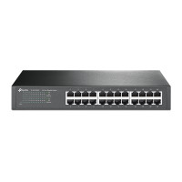 TP-LINK TL-SG1024D, Unmanaged, Gigabit Ethernet (10/100/1000), Vollduplex, Rack-Einbau