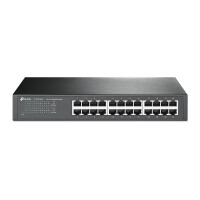TP-LINK TL-SG1024D, Unmanaged, Gigabit Ethernet (10/100/1000), Vollduplex, Rack-Einbau
