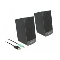 Delock Stereo 2.0 PC Lautsprecher mit 3,5 mm...