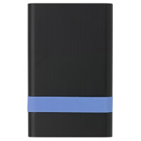 Verbatim StoreNGo Enclosure Kit, HDD / SSD-Gehäuse, 2.5", SATA, USB Anschluss, Schwarz, Blau