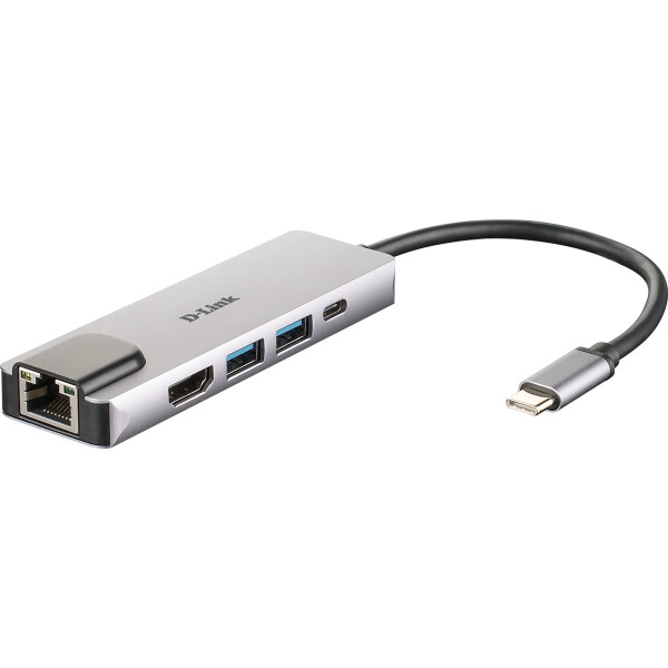 D-Link DUB-M520, Kabelgebunden, Thunderbolt 3, 60 W, 10,100,1000 Mbit/s, IEEE 802.3, IEEE 802.3ab, IEEE 802.3az, IEEE 802.3u, IEEE 802.3x, Aluminium