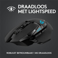 Logitech G G502 Lightspeed, rechts, Optisch, RF Wireless,...