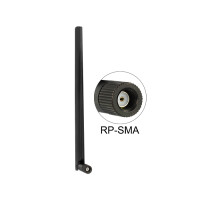 Delock 88900, 6 dBi, 2.4 - 2.4835 / 5.15 - 5.875 GHz,...