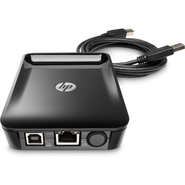 HP Jetdirect LAN, Zubehör, Schwarz, Business, Ethernet-LAN, IPv4/IPv6: Apple Bonjour® compatible, SNMPv1/v2c/v3, HTTP, HTTPS, FTP, TFTP, Port 9100, LPD, IPP,..., 87 mm, 121,3 mm