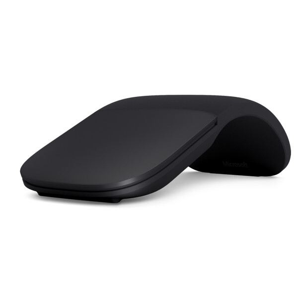 Microsoft Arc, Beidhändig, BlueTrack, Bluetooth, 1000 DPI, 1200 fps, Schwarz