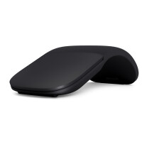 Microsoft Arc, Beidhändig, BlueTrack, Bluetooth, 1000 DPI, 1200 fps, Schwarz