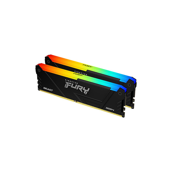 Kingston FURY Beast 64GB 3600MT/s DDR4 CL18 DIMM (2er-Kit) RGB, 64 GB, 2 x 32 GB, DDR4, 288-pin DIMM