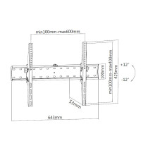 Equip 650332 37"-70" Neigbare...