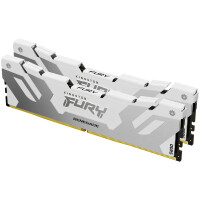 Kingston FURY 32GB 6400MT/s DDR5 CL32 DIMM (2er-Kit) Renegade Weiß XMP, 32 GB, 2 x 16 GB, DDR5, 3200 MHz, 288-pin DIMM
