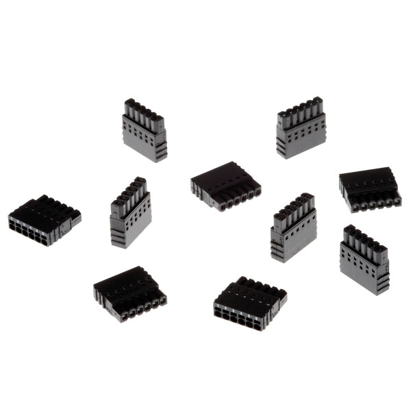 Axis TU6009, 6-PIN, Schwarz, Männlich, Gerade, 10 Stück(e)