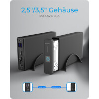 ICY BOX IB-382H-C31, HDD / SSD-Gehäuse,...