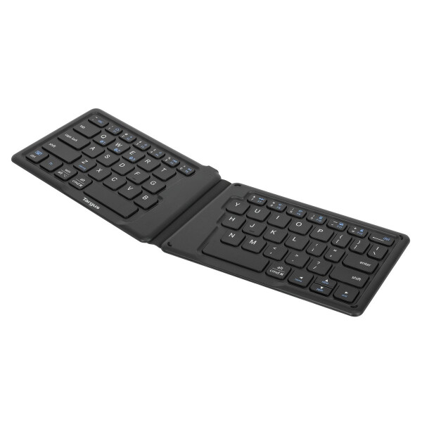 Targus AKF003UK, Mini, Kabellos, Bluetooth, QWERTY, Schwarz