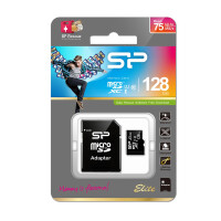 Silicon Power Elite, 128 GB, MicroSDXC, Klasse 10, UHS-I,...