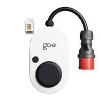go-e Gemini flex 2.0, Schwarz, Weiß, Wand, Schwarz, Österreich, Typ 2, eSIM