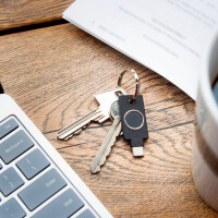 YUBICO YubiKey C Bio FIDO Edition, Windows, macOS, Chrome OS, Linux, Schwarz, Google account, Microsoft account, Salesforce.com, FIDO HID device, ECC p256, USB