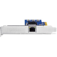 TRENDnet TEG-25GECTX, Eingebaut, Kabelgebunden, PCI Express, Ethernet, 2500 Mbit/s, Blau, Silber