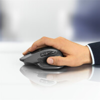 Logitech MX Master 2S Wireless Mouse, rechts, Laser, RF Wireless + Bluetooth, 4000 DPI, Graphit