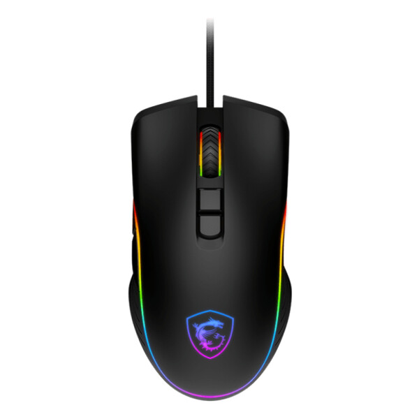 MSI FORGE GM300, Beidhändig, Optisch, USB Typ-A, 7200 DPI, Schwarz