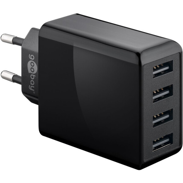 Wentronic Goobay 44953, Indoor, AC, 5 V, Schwarz