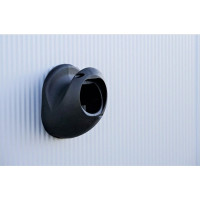 go-e CH-002-08-01, Kabelhalter, Wand, Kunststoff, Schwarz