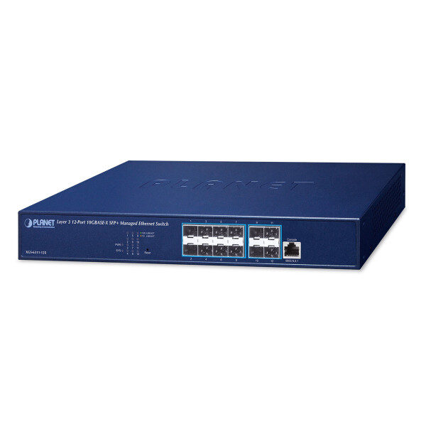 Planet XGS-6311-12X, Managed, L3, Vollduplex, Rack-Einbau, 1U