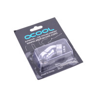 Alphacool 17059, Schlauchanschluss, 1/4 Zoll, Männlich/Weiblich, Messing, Nickel, Silber