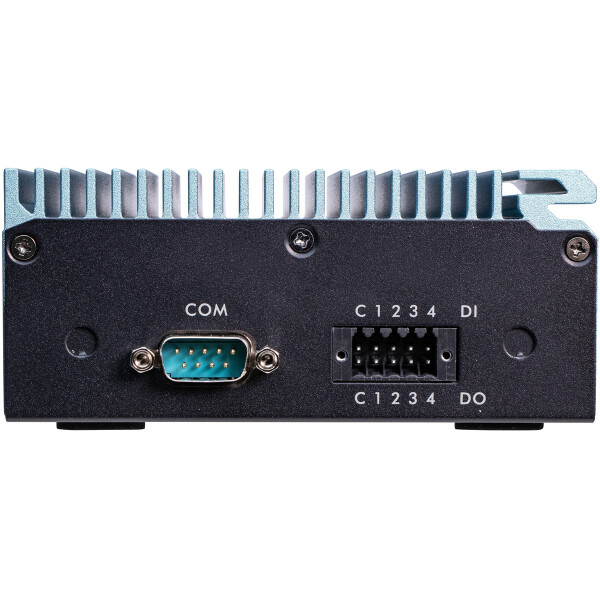 Shuttle Edge PC SPCEL02 , Intel Celeron J6412, 1x HDMI, 2x 2.5G LAN, 1x COM, DIO (4x in, 4x out), 3x USB, 2x M.2, 12-24V, 24/7 Dauerbetrieb, lüfterlos, inkl. VESA & DIN-RAIL Halterung, 0,46L Größe PC, Mini-PC Barebone, Intel SoC, BGA 1493, DDR4-SDRAM, SAT