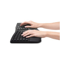 Kensington Pro Fit Ergo, Volle Größe (100%), Kabellos, RF Wireless + Bluetooth, QWERTY, Schwarz, Maus enthalten