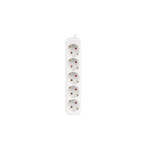 Lanberg PS0-05F-0300-W, 3 m, Drinnen, Typ F, Type F (CEE 7/4), IP20, Weiß