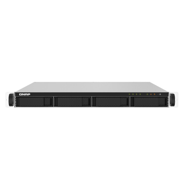 QNAP TS-432PXU-RP, NAS, Rack (1U), Annapurna Labs, Alpine AL-324, 32 TB, Schwarz