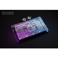 Alphacool Core, Rückenplatte, Aluminium, Chrom, Kupfer, Schwarz, Chrom, 3-Pin JST, 1/4", 60 °C