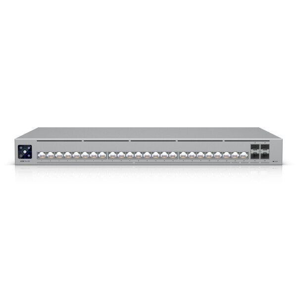 Ubiquiti UniFi Pro HD 24, Managed, L2/L3, 2.5G Ethernet (100/1000/2500), Rack-Einbau, 1U