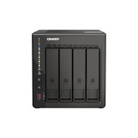 QNAP TS-453E-8G, NAS, Tower, Intel® Celeron®, J6412, 8 TB, Schwarz