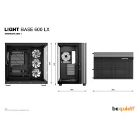 Be Quiet! LIGHT BASE 600 LX Black, Midi Tower, PC,...