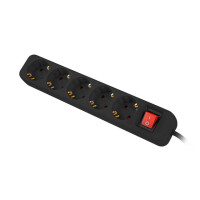 Lanberg PS1-05F-0300-BK, 3 m, Drinnen, Typ F, Type F (CEE...