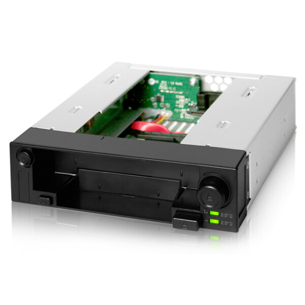 Icy Dock DuoSwap, Schwarz, 6 Gbit/s, 42 mm, 178,2 mm, 147,8 mm, 621 g