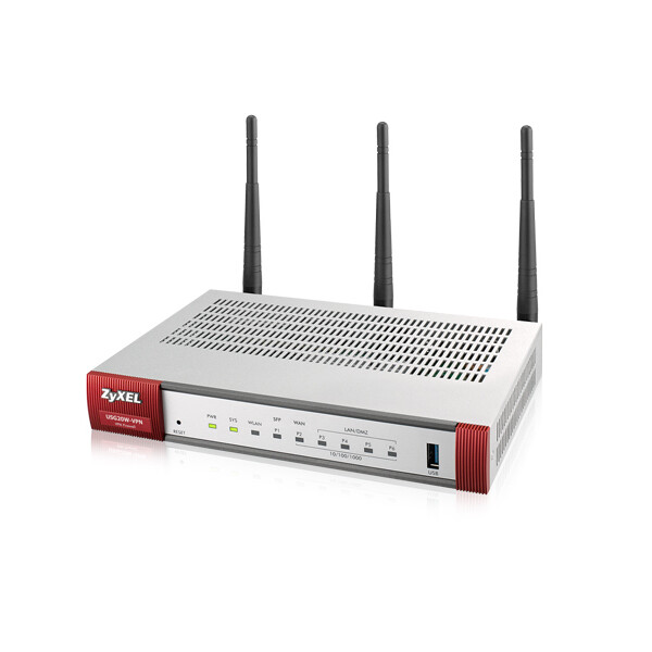 ZyXEL USG20W-VPN, 0,35 Gbit/s, 0,09 Gbit/s, 61,38 BTU/h, 3 dBi, 44000 h, Wi-Fi 5 (802.11ac), Wi-Fi 4 (802.11n)