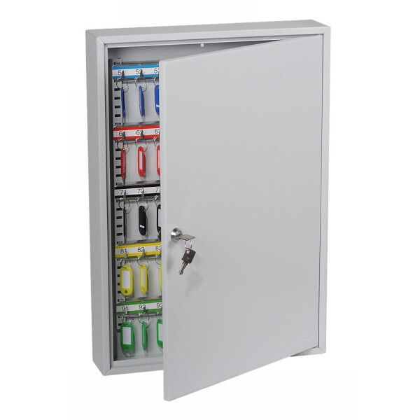 Phoenix Safe Co. KC0603K, Grau, 100 Haken, Schlüssel, 380 x 80 x 550 mm