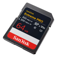 SanDisk Extreme PRO, 64 GB, SDXC, Klasse 10, UHS-II, 300...