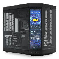 HYTE Y70 Touch Infinite, Midi Tower, PC, Schwarz, ATX,...